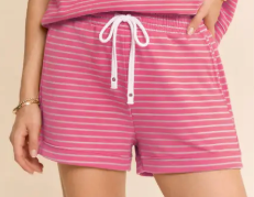 Geneva Stripe Drawstring Shorts