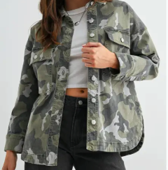 Naomi Camouflage Shacket
