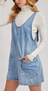 Mindy Overall Pocket Dress