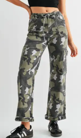 Mica HR Wide Leg Camo Jogger