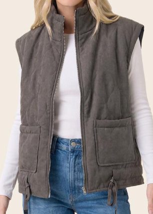 Mary Patch Pocket Puffer Vest