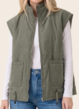 Mary Patch Pocket Puffer Vest