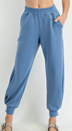 Megan Poly Span Joggers