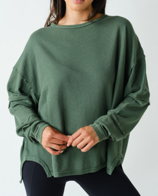 Christina  Oversized Long Sleeve Top