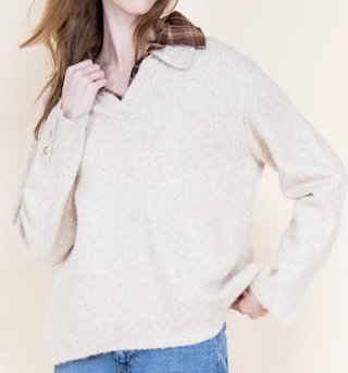 Aspen Plaid Collar Sweater