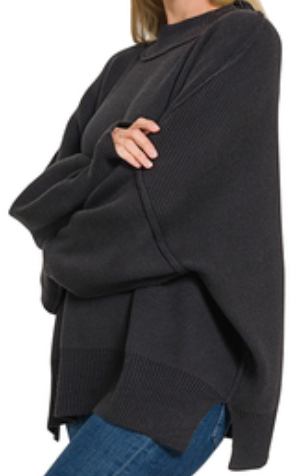 Kate Side Slit Oversized Sweater