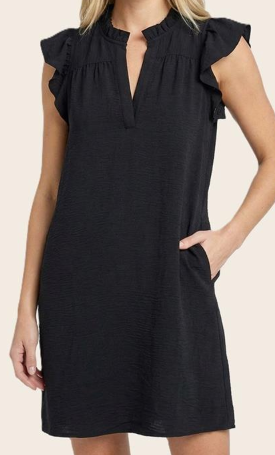 Dawn Split V-Neck Mini Dress
