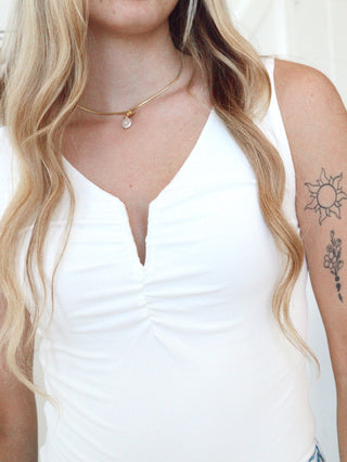 Margie V-Neck Wire Bodysuit