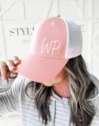 White Peony Logo Hat